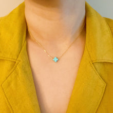 So Very Blessed Cross Necklace: Blue
