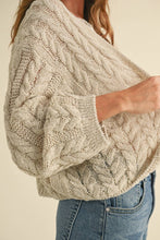 Cold Foam Cable Knit Cardigan