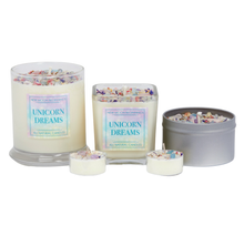 Unicorn Dreams Candle - Soy Candles Flower & Crystal Candles: 7.75oz Glass Jar
