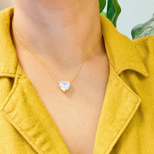 Dream It Solitaire Pendant Necklace: Heart Stone