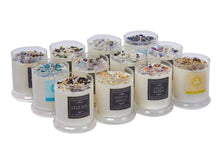 Fresh Scented Candles, Handmade Soy Candle, Crystal Candle: Peaceful Home / 12oz Glass Jar