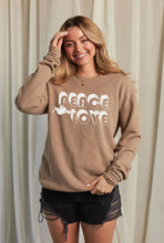 PEACE LOVE Mineral Graphic Sweatshirt: DUSTY FOREST / M