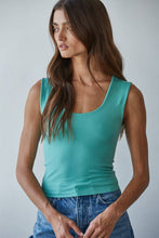 S1187N | Double Layered Seamless Top: Prussian Blue / ML