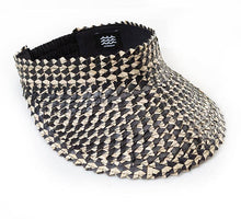 Playa Straw Visor: Blk/Nat