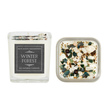 Christmas and Holiday Candles, Soy Candle, Crystal Candles: Cinnamon Vanilla / 12oz Glass Jar
