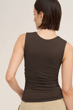 NS8408- Clean Line Square Shirred Top: 2273 Deep Sea Blue