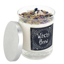 Fall Candles, Halloween Candles, Soy Candle, Crystal Candles: Witch's Brew / 7.75 oz Glass Jar