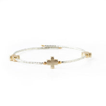 Faithful Cross Bangle-Silver