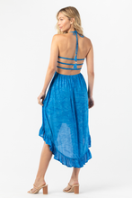 Bellini Midi Dress: Batik Salt Pacific / One Size
