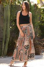 26N20-FR25 MAXI SKIRT WITH SIDE SLIT: L