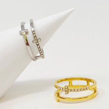 Forever Double Cross Ring: Silver