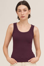 NS8216 - Reversible Ribbed Tank Top: 2270 Raisin