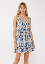 Surplice Smocked Mini Dress
