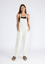 Striped Overall: Natural/Black