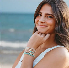 "Reflect" Ocean Wave Hair Tie Bracelets: Medium