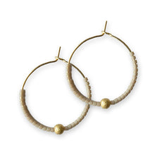 Sprinkles Hoop Earrings Mocha