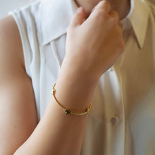 Faithful Cross Bangle-Gold, Cross Bracelet | Christian