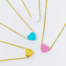 So Very Loved Heart Necklace: Pink