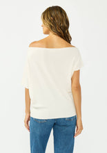 One-Shoulder Sweater Top: NATURAL / S