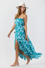 Ryden Maxi Dress: Abstract Geo Tosca / One Size