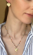 Rainbow Heart Charm Necklace