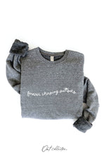 FOREVER CHASING SUNSETS  Graphic Sweatshirt: VINTAGE WHITE LONG SLEEVE / M