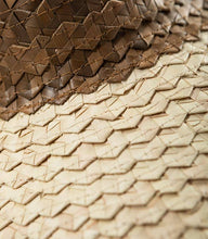 Two Tone Playa Straw Visor: Cocoa/Nat