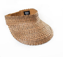Playa Straw Visor: Blk/Nat