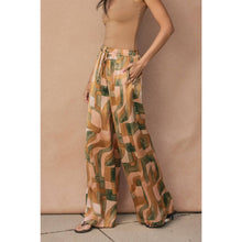 Dune Deco Drawstring Wide Leg Pants: BLUSHED STONE / S-M-L