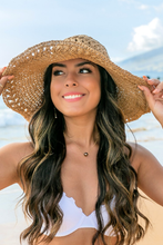 Packable Woven Sun Hat: Ivory
