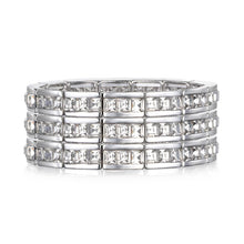 Tennis Stretch Bracelet-Silver